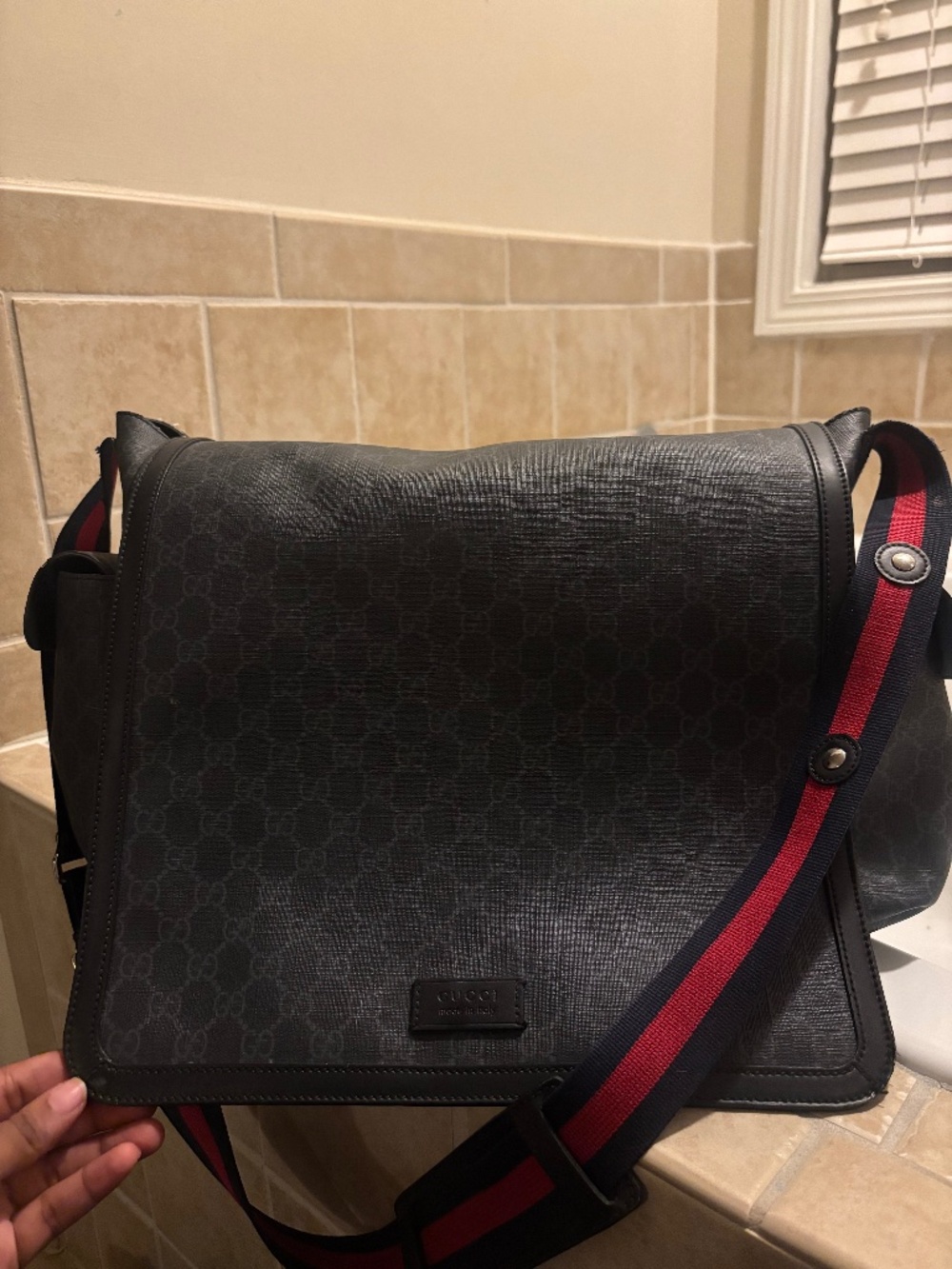 Gucci diaper bag